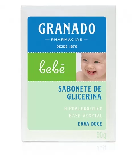 SABONETE GLICERINA BEBE ERVA DOCE 90GR