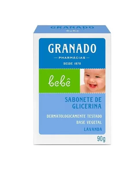 SABONETE GLICERINA BEBE LAVANDA 90GR