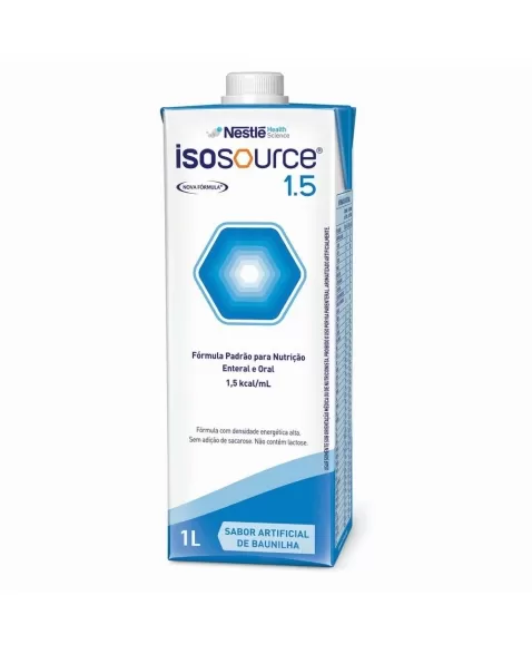 ISOSOURCE 1.5 S/ SACAROSE BAUNILHA 1LT