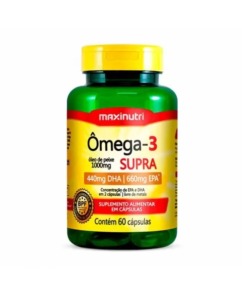 OMEGA 3 SUPRA-OLEO DE PEIXE- 1000MG - 60CAPS