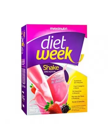 DIET WEEK SHAKE-MORANGO E AMORA 360G