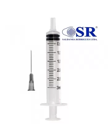 SERINGA 3ML LUER SLIP AG 0,7X25(500)