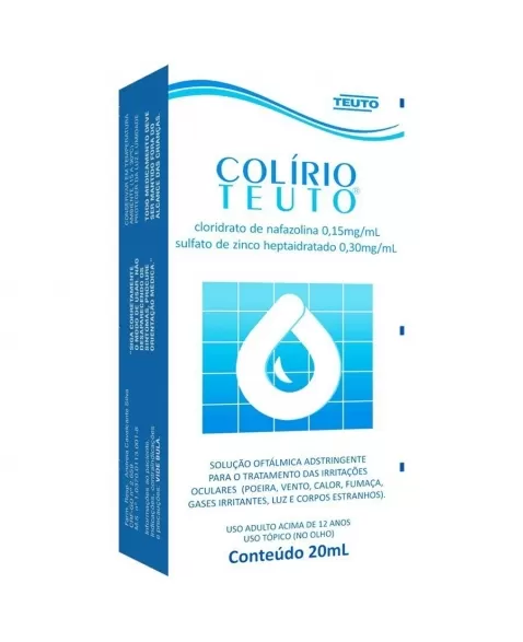 COLIRIO TEUTO - NAFAZOLINA + ZINCO 20ML (100)