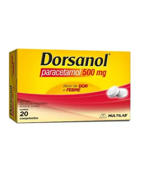 DORSANOL - PARACETAMOL 500MG 20COCP