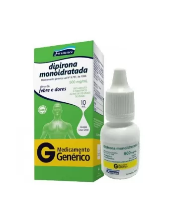 DIPIRONA MONOIDRATADA 500MG/ML 10ML (100)