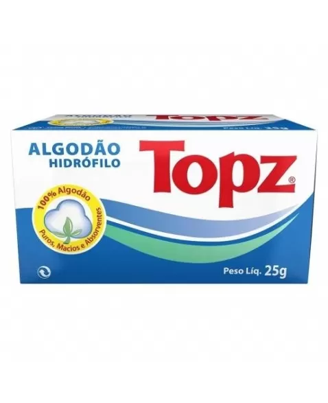 ALGODAO HIDR.ROLO TOPZ 25G