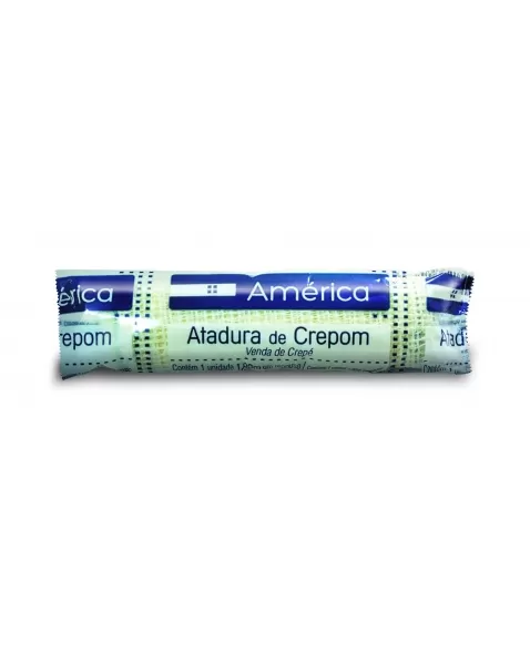 ATADURA CREP AMERICA 10CMX1,80M C/12UN