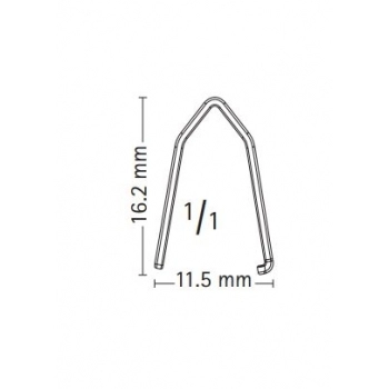 CLIP DS XL LIG P/APEND - CINZA PL475SU 12 BLISTERS C/ 4 (48)