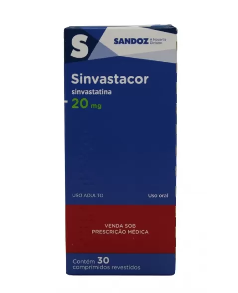 SINVASTACOR-SINVASTATINA 20MG 30COMP(108)