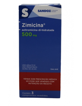 ZIMICINA-AZITROMICINA 500MG 3COMP(100)