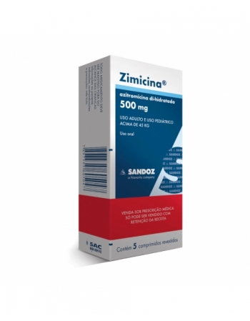 ZIMICINA-AZITROMICINA 500MG 5COMP(100)