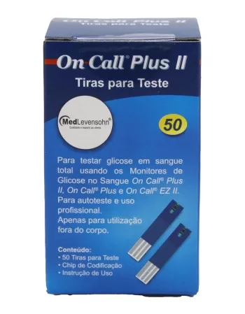 TIRAS TESTE ON CALL PLUS C/50 UN (FARMA)