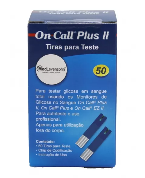 TIRAS TESTE ON CALL PLUS C/50 UN (FARMA)