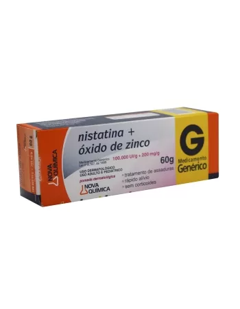 NISTATINA + OXIDO DE ZINCO POM 60G(56)