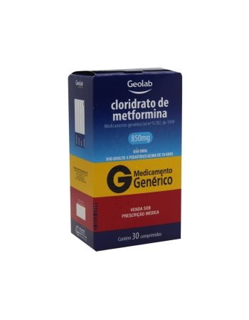 CLOR DE METFORMINA 850MG C/30 COMP(60)