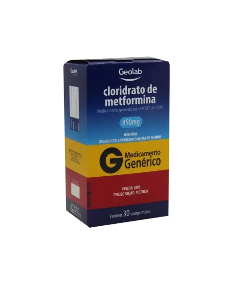 CLOR DE METFORMINA 850MG C/30 COMP(60)