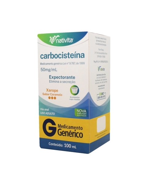 CARBOCISTEINA 50MG/ML XP ADULTO 100ML