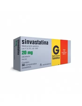 SINVASTATINA NOV 20MG 30COMP