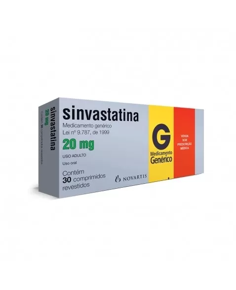 SINVASTATINA NOV 20MG 30COMP