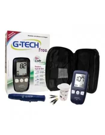 KIT GLICOSIMETRO G-TECH FREE1 C/10TIRAS