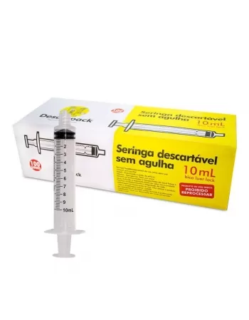 SERINGA DESC 10ML S/AG LOCK(100)