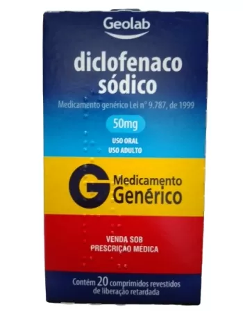 DICLOFENACO SODICO 50MG 20COMP