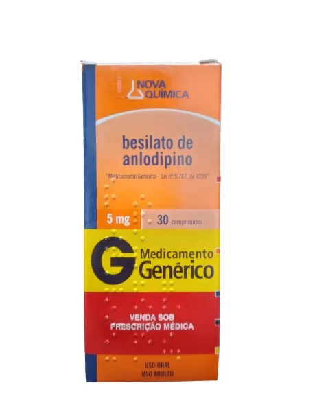 BESILATO DE ANLODIPINO 5MG C/30 COMP