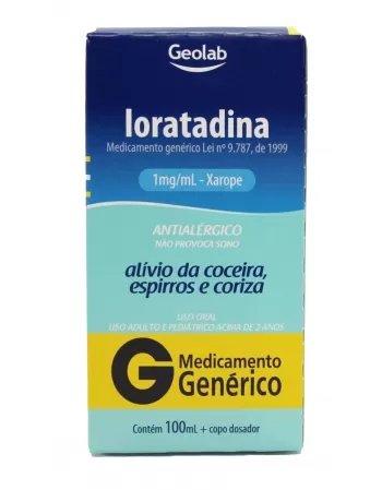 LORATADINA 1MG/1ML 100ML (24)