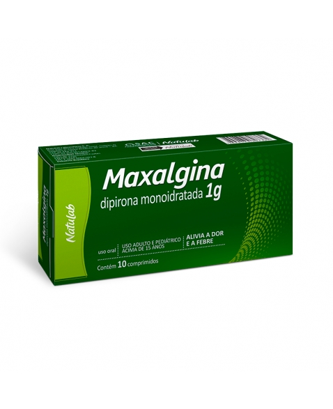 MAXALGINA 1G 10COMP - DIPIRONA MONOIDRATADA