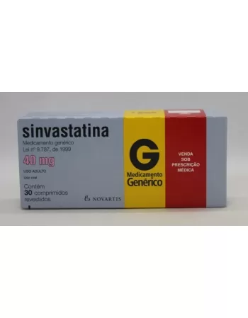 SINVASTATINA NOV 40MG 30COMP