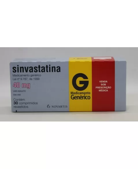 SINVASTATINA NOV 40MG 30COMP