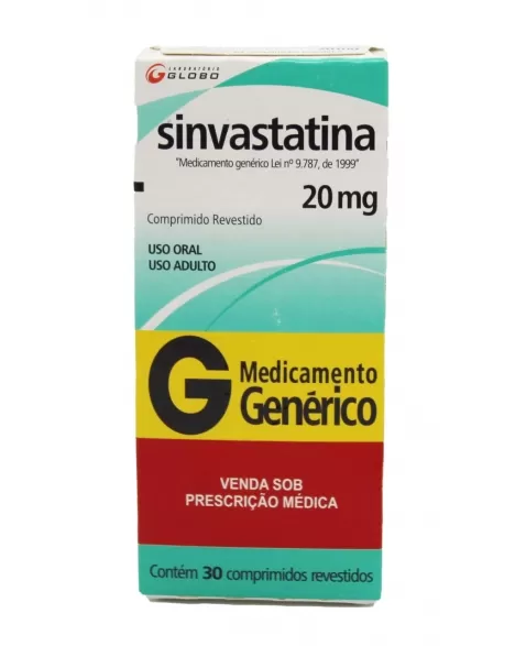 SINVASTATINA 20MG 30COMP (200)