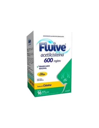 FLUIVE ACETILCISTEINA 600MG 16ENV (60)