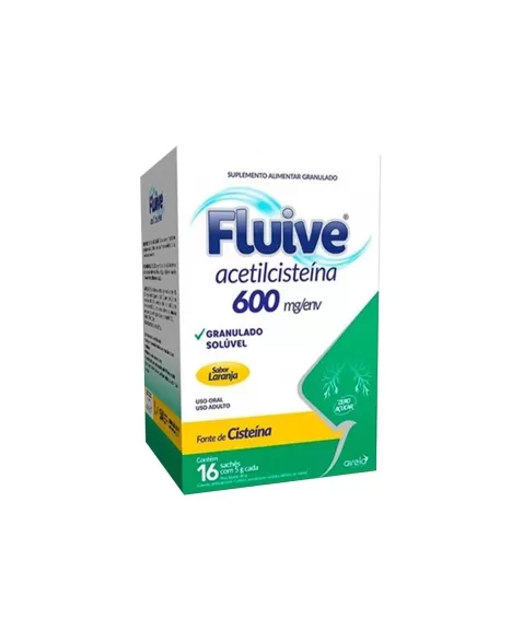 FLUIVE ACETILCISTEINA 600MG 16ENV (60)