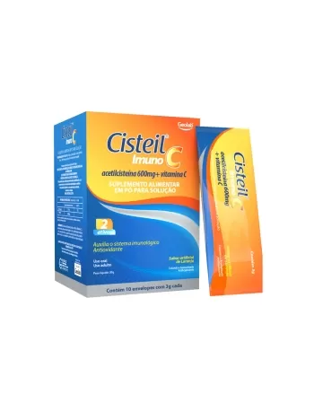 CISTEIL IMUNO C 600MG+ VITAM C 10ENV(48)