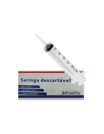 SERINGA DESC 60ML S/AG BICO CATETER - ADVANTIVE (20)