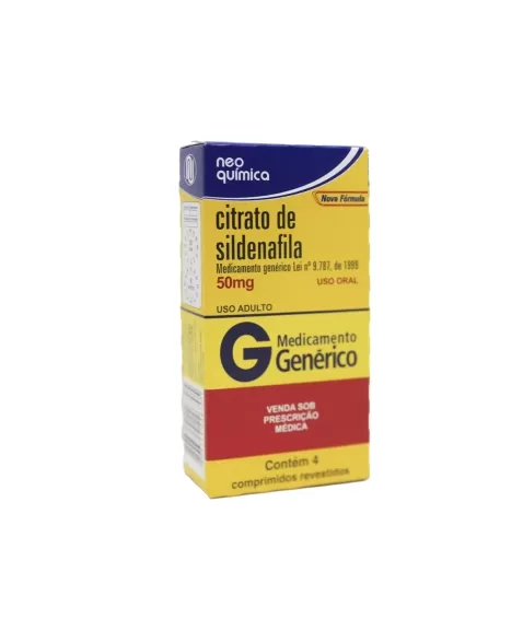 CITRATO DE SILDENAFILA 50MG C/4COMP (60)