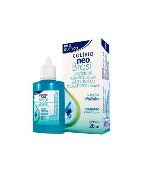 COLIRIO NEO BRASIL-NAFAZOLINA+ZINCO 20ML (100)