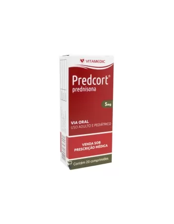 PREDCORT - PREDNISONA 5MG 20COMP(60)