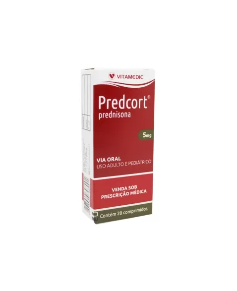 PREDCORT - PREDNISONA 5MG 20COMP(60)