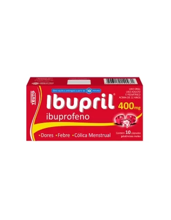 IBUPRIL - IBUPROFENO 400MG C/10CAPS (100)