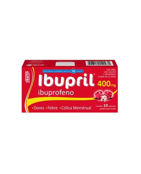 IBUPRIL - IBUPROFENO 400MG C/10CAPS (100)