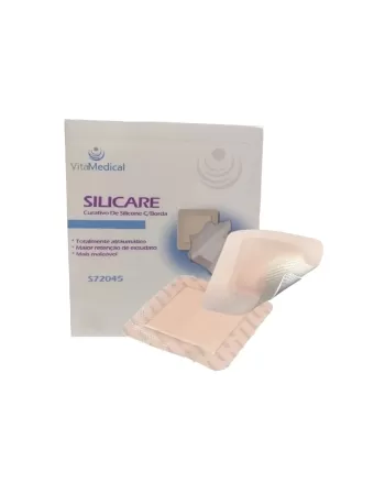 SILICARE-CURATIVO DE SILICONE C/BORDA 15CMX15CM