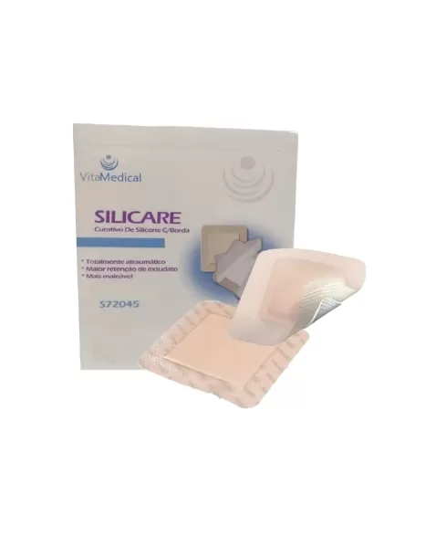 SILICARE-CURATIVO DE SILICONE C/BORDA 15CMX15CM