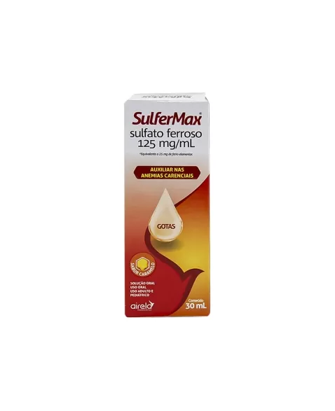 SULFERMAX - SULFATO FERROSO GTS 30ML(100)