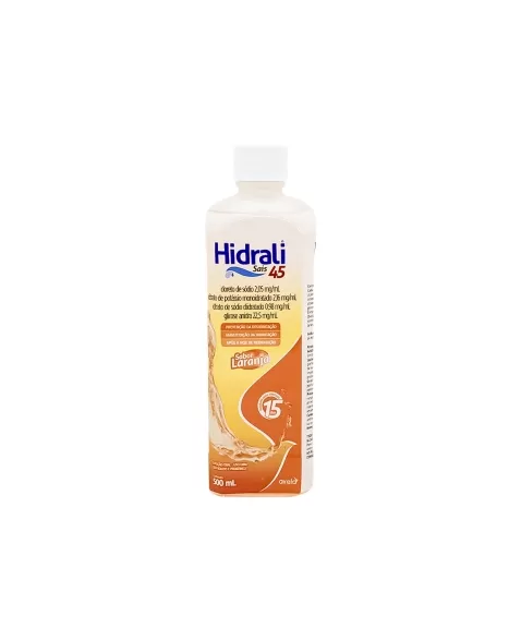 HIDRALI 45 LARANJA 500ML - REHIDRATACAO ORAL (24)