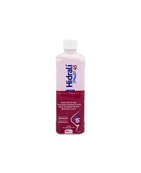 HIDRALI 45 TUTTI FRUT 500ML - REHIDRATACAO ORAL (24)