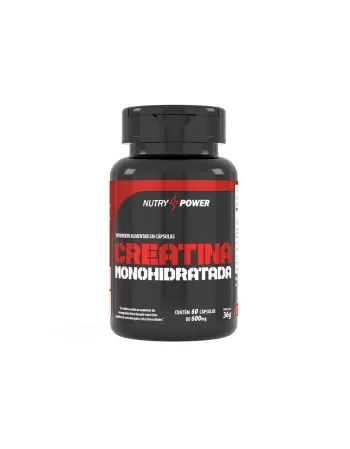 CREATINA MONOHIDRATADA PURA 600MG 60CPS NUTRYPOWER