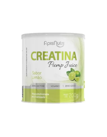 CREATINA PUMP JUICE SABOR LIMAO 200G APISNUTRI