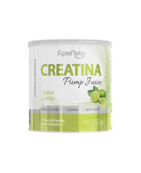 CREATINA PUMP JUICE SABOR LIMAO 200G APISNUTRI